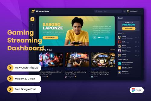 Gaming Streaming Dashboard