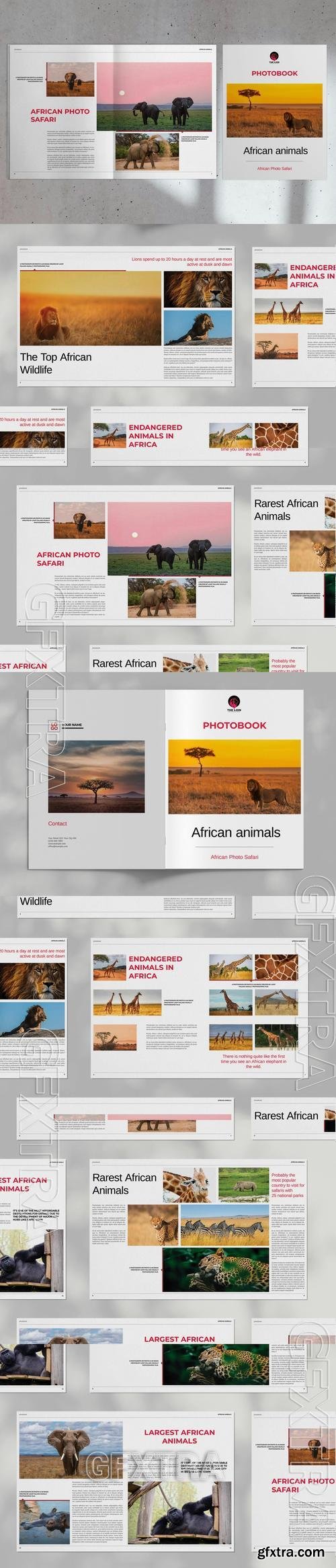 Safari PhotoBook Brochure Template 5RMSV44 Safari PhotoBook Brochure Template 5RMSV44