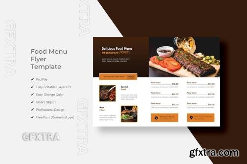 Food Menu Flyer Template Design 4Z9DUWS Food Menu Flyer Template Design 4Z9DUWS