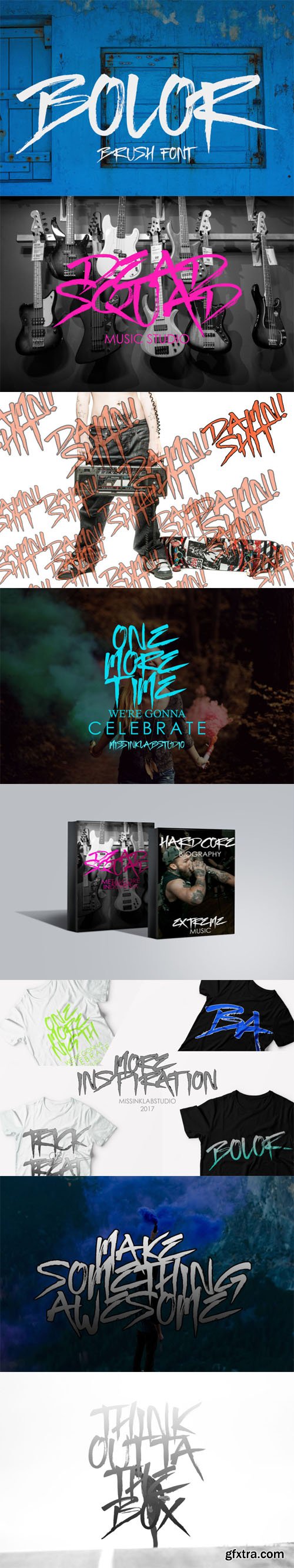 BOLOR Brush Font [Re-Up]