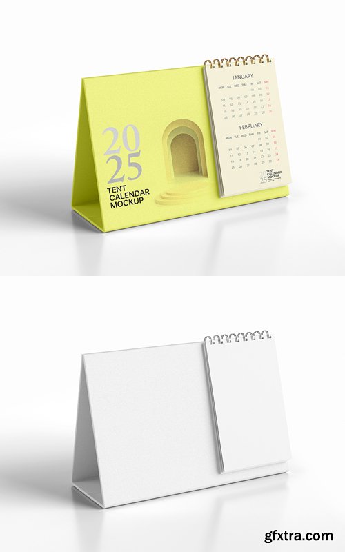 Tent Calendar PSD Mockup Template