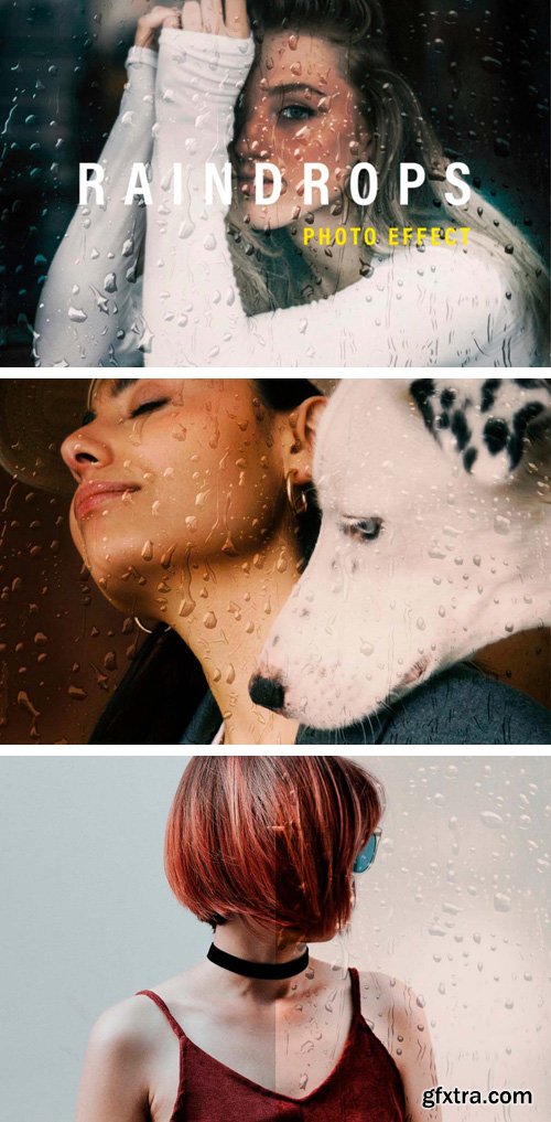 Rain Drops Photo Effect