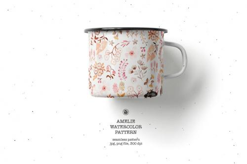 Amelie - Watercolor Wallpaper