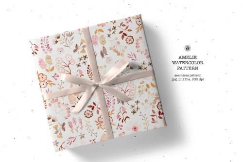 Amelie - Watercolor Wallpaper