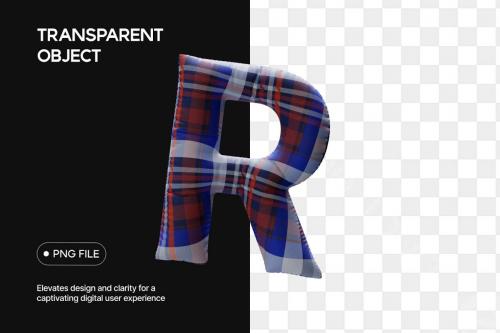 3D Alphabet with Shirt Fabric Texture 3D Alphabet with Shirt Fabric Texture