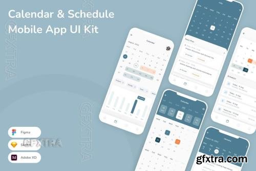 Calendar & Schedule Mobile App UI Kit 7487Y32 Calendar & Schedule Mobile App UI Kit 7487Y32