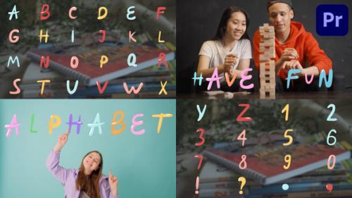 Colorful Liquid Alphabet for Premiere Pro - 50203518