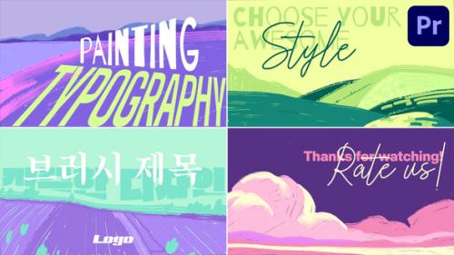 Hand Drawn Painting Typography for Premiere Pro - 50207210