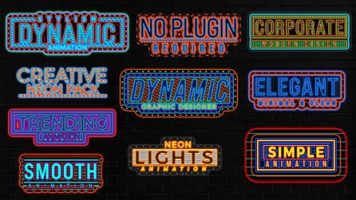 Neon Light Text Pack - 50227255