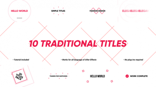 10 Traditional Titles | Premiere Pro - 50270468