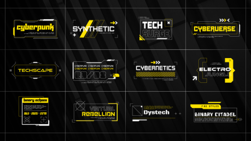 Cyberpunk Glitch Titles | MOGRT - 50271931