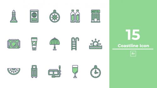 Coastline Icon Premiere Pro - 50277574