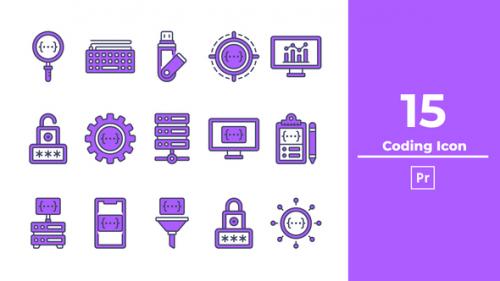 Coding Icon Premiere Pro - 50277599
