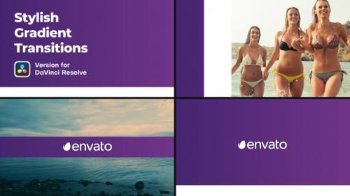 Stylish Gradient Transitions | DaVinci Resolve - 50222407