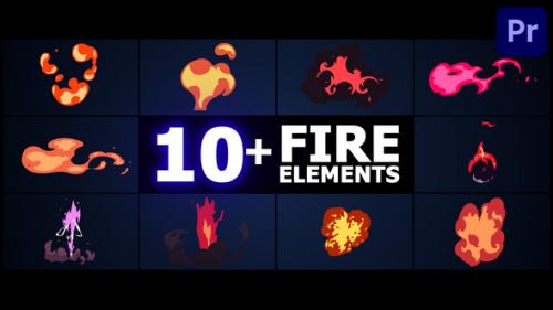 Fire Elements | Premiere Pro MOGRT - 50252809