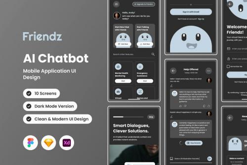 Friendz - AI Chatbot Mobile App