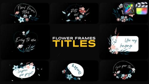 Flower Frames Titles for FCPX - 50277521