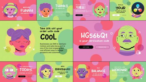 Characters Slides | DaVinci Resolve - 50288862