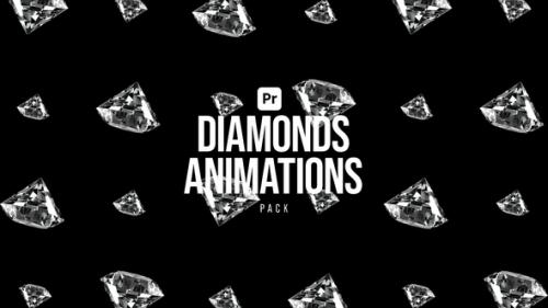 Diamonds Animations Pack for Premiere Pro - 50289425