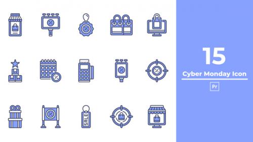 Cyber Monday Icon Premiere Pro - 50289745
