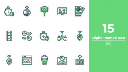 Digital Nomad Icon Premiere Pro - 50292353