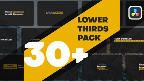 Lower Thirds Pack | DaVinci Resolve - 50292763