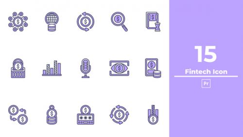 Fintech Icon Premiere Pro - 50299551
