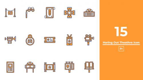 Haring Out Theathre Icon Premiere Pro - 50310691