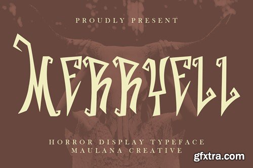 Merryell Horror Display Typeface W947DF7