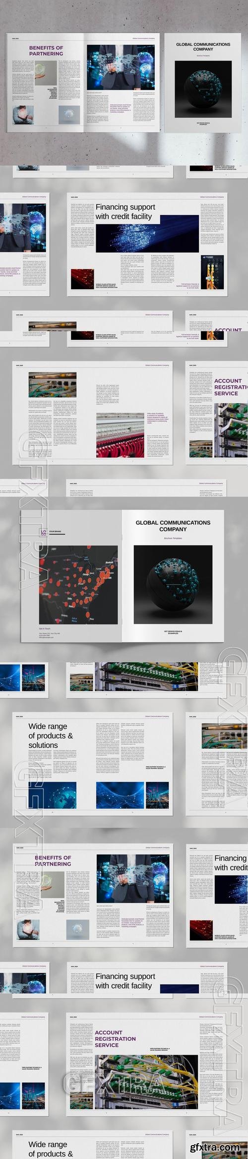 Global Communication Brochure Template VSKE5LW Global Communication Brochure Template VSKE5LW