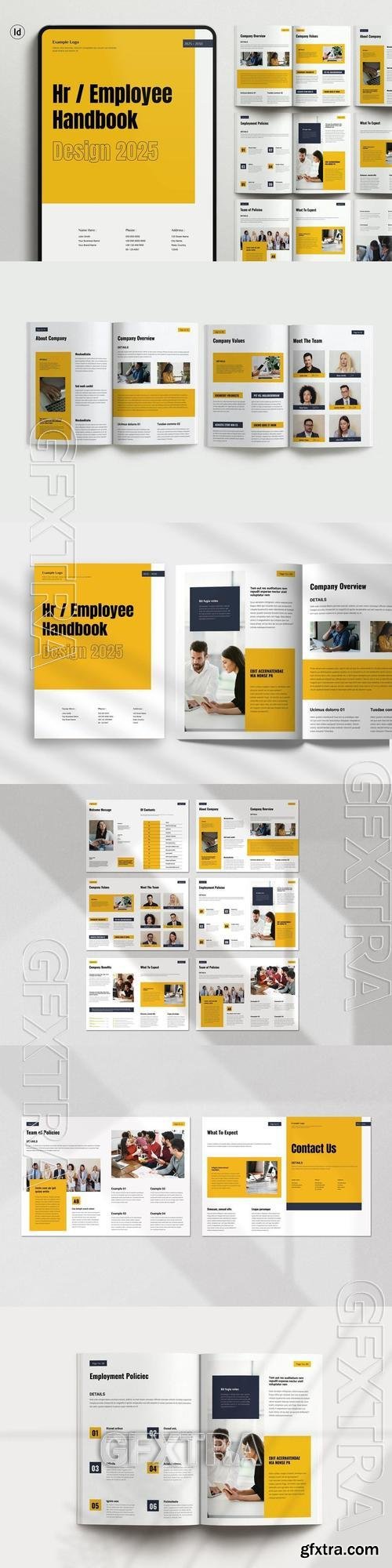 Hr Employee Hand Book Brochure Template H445LZM Hr Employee Hand Book Brochure Template H445LZM