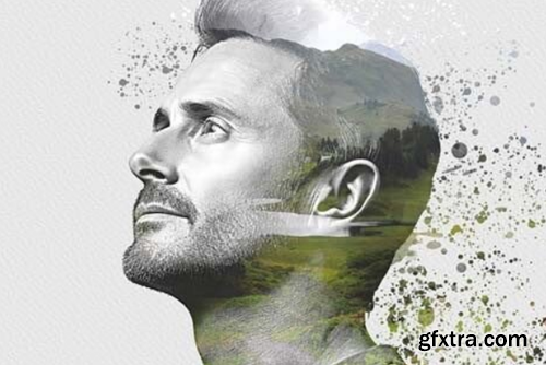 Portrait Watercolor Editable Effect Portrait Watercolor Editable Effect