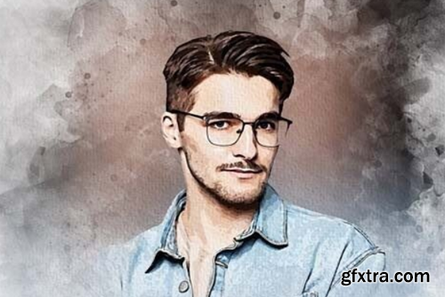 Portrait Watercolor Editable Effect Portrait Watercolor Editable Effect