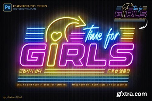 Cyberpunk Neon Logo RD6L8RB Cyberpunk Neon Logo RD6L8RB