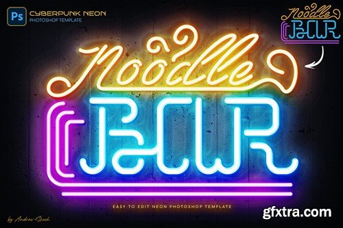 Cyberpunk Neon Logo RD6L8RB Cyberpunk Neon Logo RD6L8RB