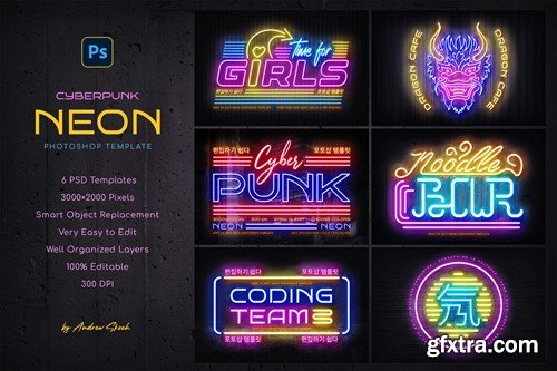 Cyberpunk Neon Logo RD6L8RB Cyberpunk Neon Logo RD6L8RB