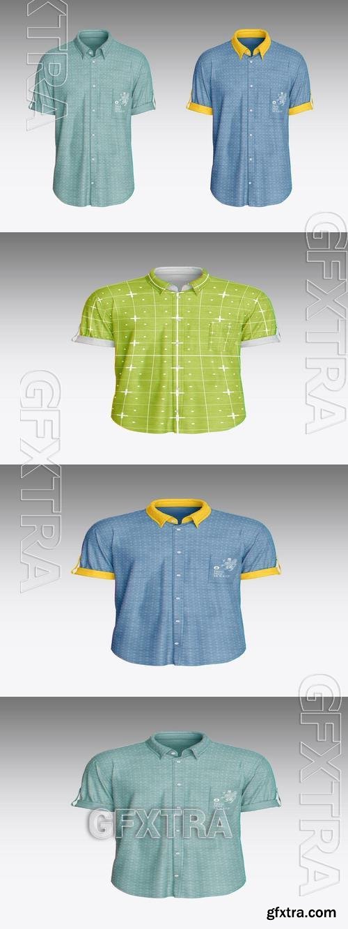 Short Sleeve Polo Shirt Mockup XTLER5U