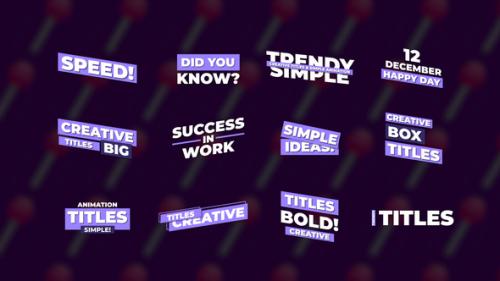 Box Titles | Premiere Pro (MOGRT) - 50332835