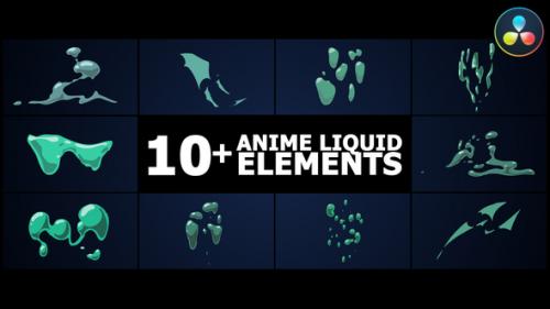 Anime Liquid Elements | DaVinci Resolve - 50345650