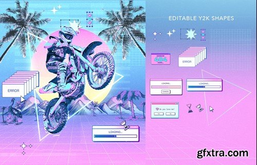 Y2K Retro Style Photo effect TQVJ8PJ Y2K Retro Style Photo effect TQVJ8PJ