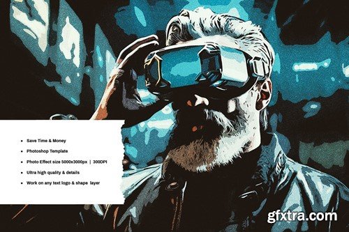 Halftone Art Photo Effect YV2UV9D Halftone Art Photo Effect YV2UV9D