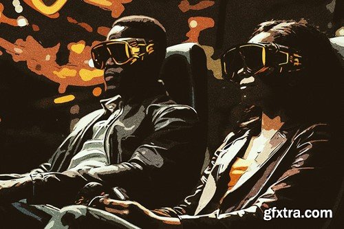 Halftone Art Photo Effect YV2UV9D Halftone Art Photo Effect YV2UV9D