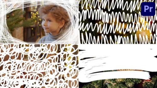 Snow Scribble Transitions | Premiere Pro MOGRT - 50327496