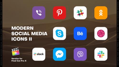 Modern Social Media Icons II | FCPX - 50345886