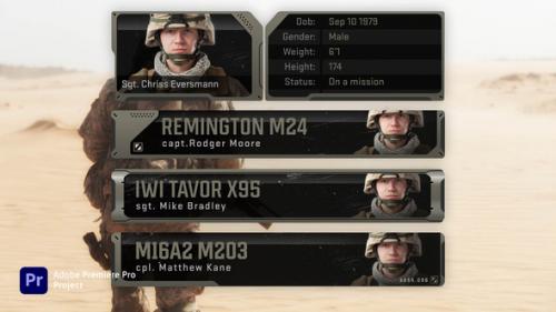 Military Lower Thirds Premiere Pro - 50351973