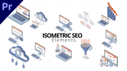 Isometric SEO Elements - 50353116