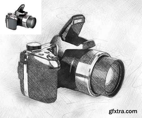 Techno Sketch Art Photoshop Action AA9LELP Techno Sketch Art Photoshop Action AA9LELP