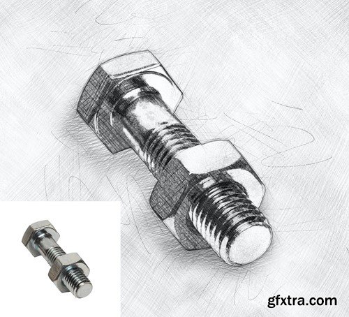 Techno Sketch Art Photoshop Action AA9LELP Techno Sketch Art Photoshop Action AA9LELP