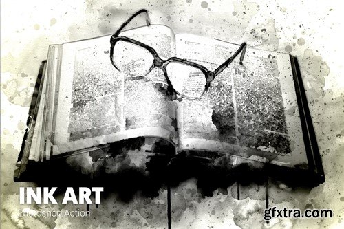 Ink Art Photoshop Action BFKTEAL Ink Art Photoshop Action BFKTEAL