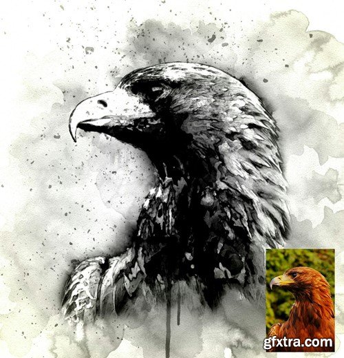 Ink Art Photoshop Action BFKTEAL Ink Art Photoshop Action BFKTEAL